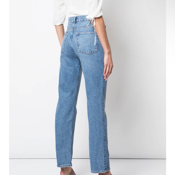 Reformation Cynthia high rise straight let jeans 24 - Picture 3 of 10